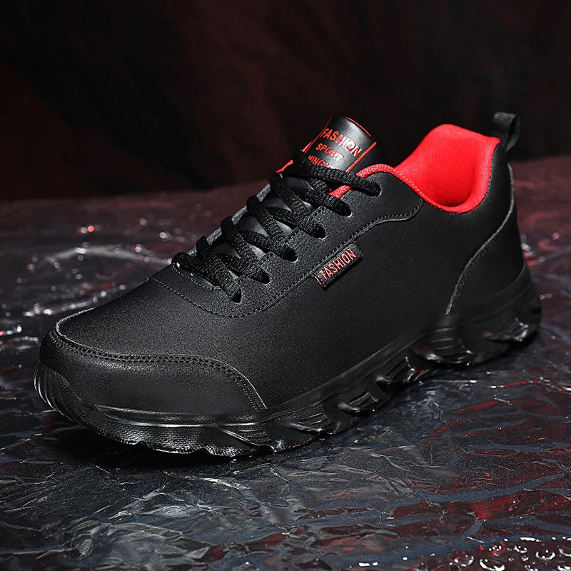 Winter Light Men Sneakers Lace Up Casual Shoes For Men Cushioning Men Sport Shoes For Running Outdoor Waterproof Walking Shoes - Sun Studio