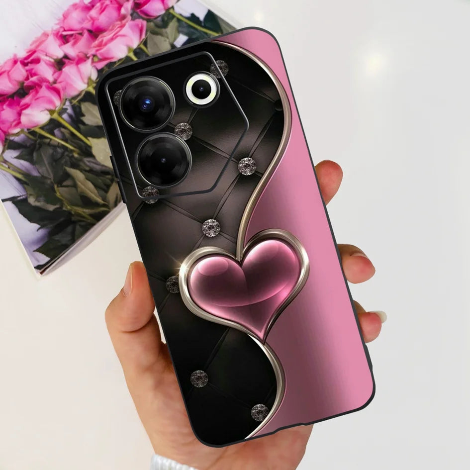 For Tecno Camon 20 Pro 5G Case 2023 Cute Love Heart Football Slim Cover Soft Silicone Funda For Tecno Camon20 Pro 5G CK8n Bumper - Sun Studio