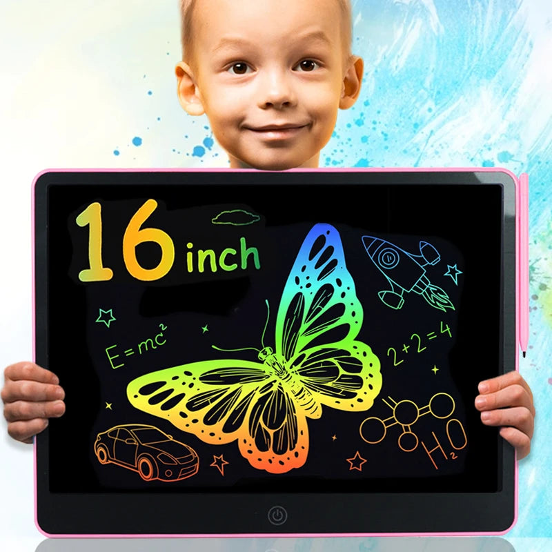 16/12/10/8.5/8.2/6.5/4.5inch LCD graphic tablet,color drawing tablet,3 4 5 6 7 8years kids birthday gifts/Christmas/travel toys - Sun Studio