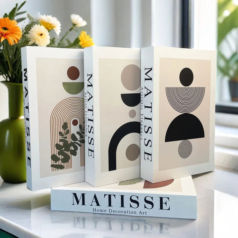 Matisse Fake Books For Decoration Storage Box Abstract Coffee Table Books Luxury Bedroom Decorative Book Bauhaus Boho Home Decor - Sun Studio