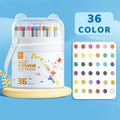24/36/48 PCS Crayon Oil Pencils - Non-staining Hands, Washable, Safe Professional Art Supplies, Ideal Gift for Festivals - Sun Studio