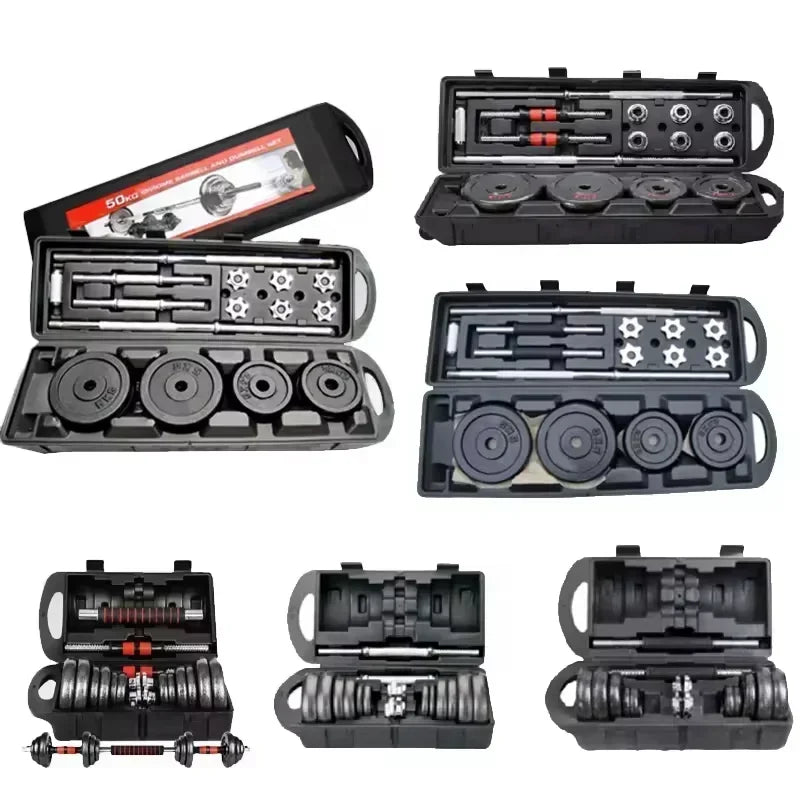 10kg 15kg 20kg 30kg Gym Home Weightlifting Dumbbells with Box Painted Black Painted Cast Iron Dumbbells Barbell Set. - Sun Studio