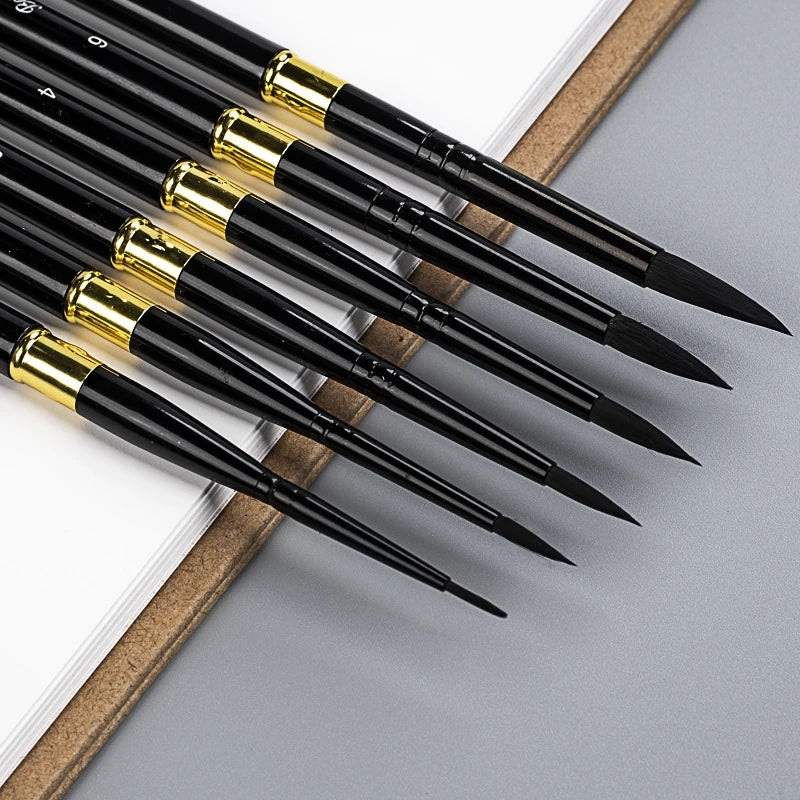 Artist Hand-Painting Drawing Brushes Gouache Watercolor Brush Pen for Water Color Painting Drawing Office School Art Supplies - Sun Studio