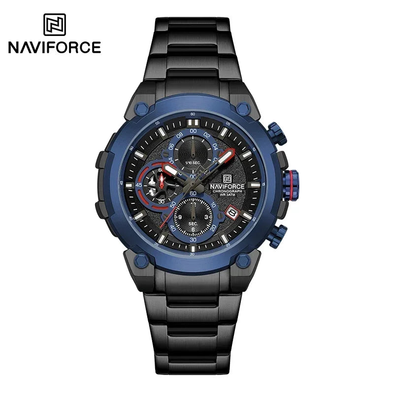 NAVIFORCE Men's Watches Top Luxury Original Quartz Wrist Watch for Men Chronograph Calendar Waterproof Man Watch Relojes Hombre