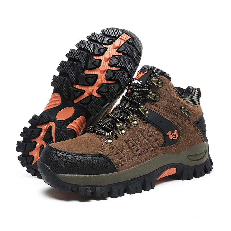 New Couples Outdoor Mountain Desert Climbing shoes Men Women Ankle Hiking Boots Fashion Classic Trekking Footwear - Sun Studio