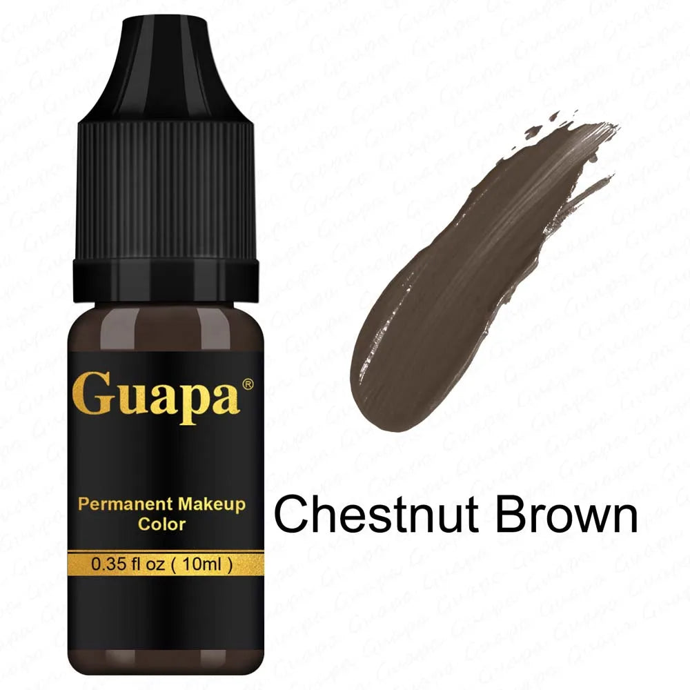 10ML Tattoo Ink Mikropigment Lippen Augenbrauen Permanente Makeup Pigment Tattoo Zubehör für Tattoo Augenbrauen Eyeliner Lippen