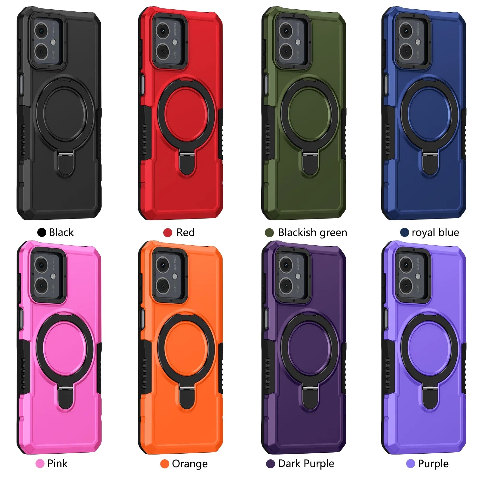 Military Grade Armor Case For Motorola Moto E14 G04S G04 G24 G54 G14 G84 G22 E13 Cover Shockproof Stand Holder Coque Shell Funda - Sun Studio