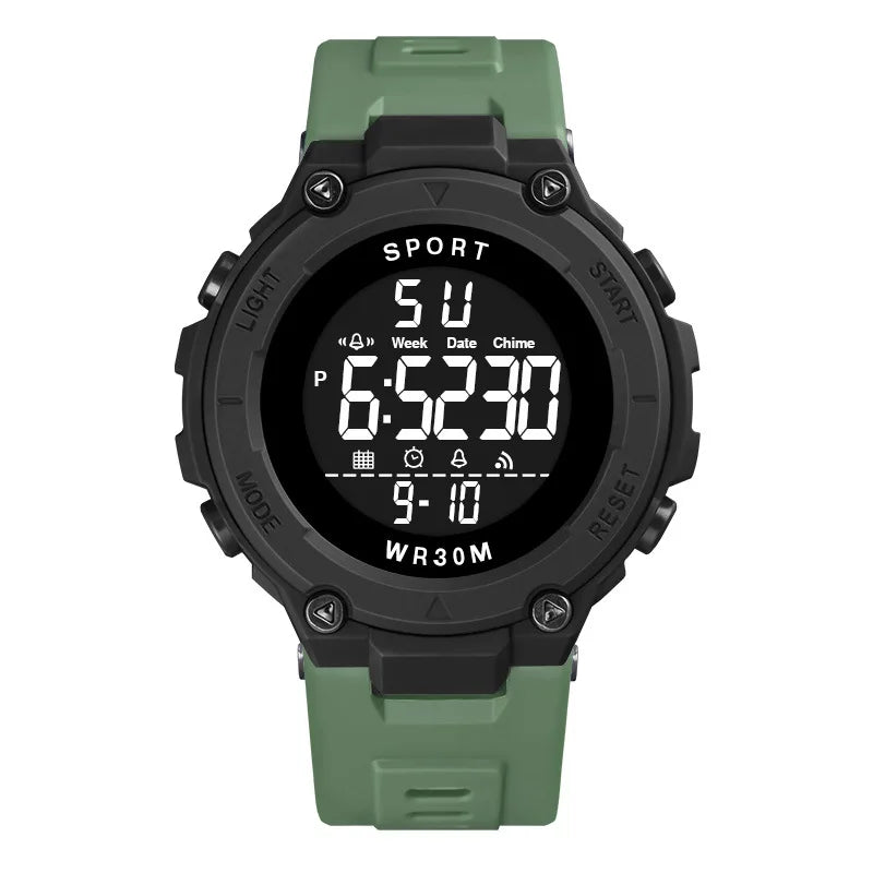Men's Sports Watches Luxury Digital Watch Stopwatch Luminous Date Week Multifunction Fitness Electronic Wristwatch Reloj Hombre