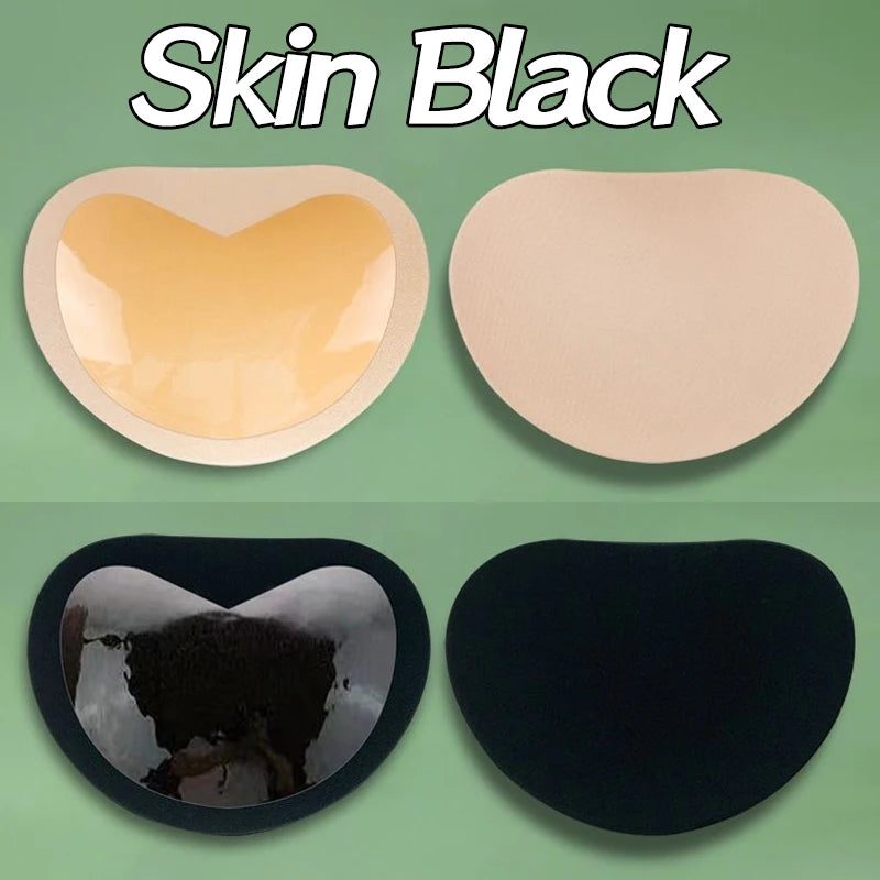Sticky Chest Pad Push Up Bra Thicker Sponge Bra Pads Breast Lift Up Enhancer Silicone Removeable Inserts Swimsuit Invisible Bra - Sun Studio