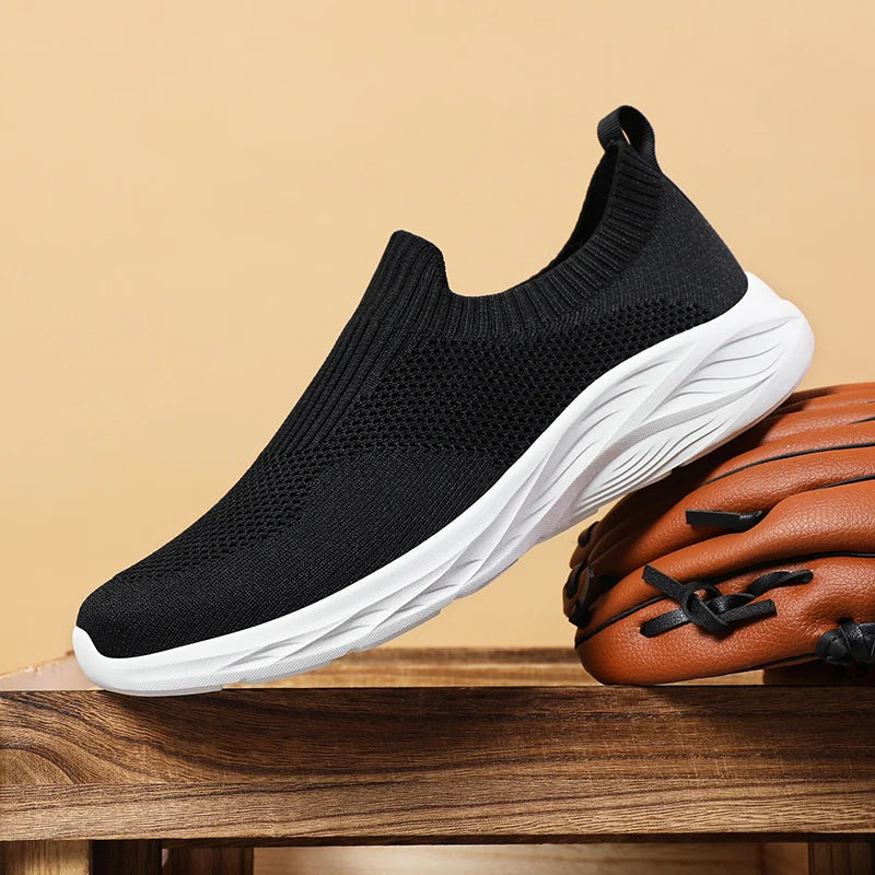 Men Casual Shoes Breathable Sneakers Men Lightweight Walking Running Shoes for Couple Slip on Loafers Zapatillas Hombre Size 48
