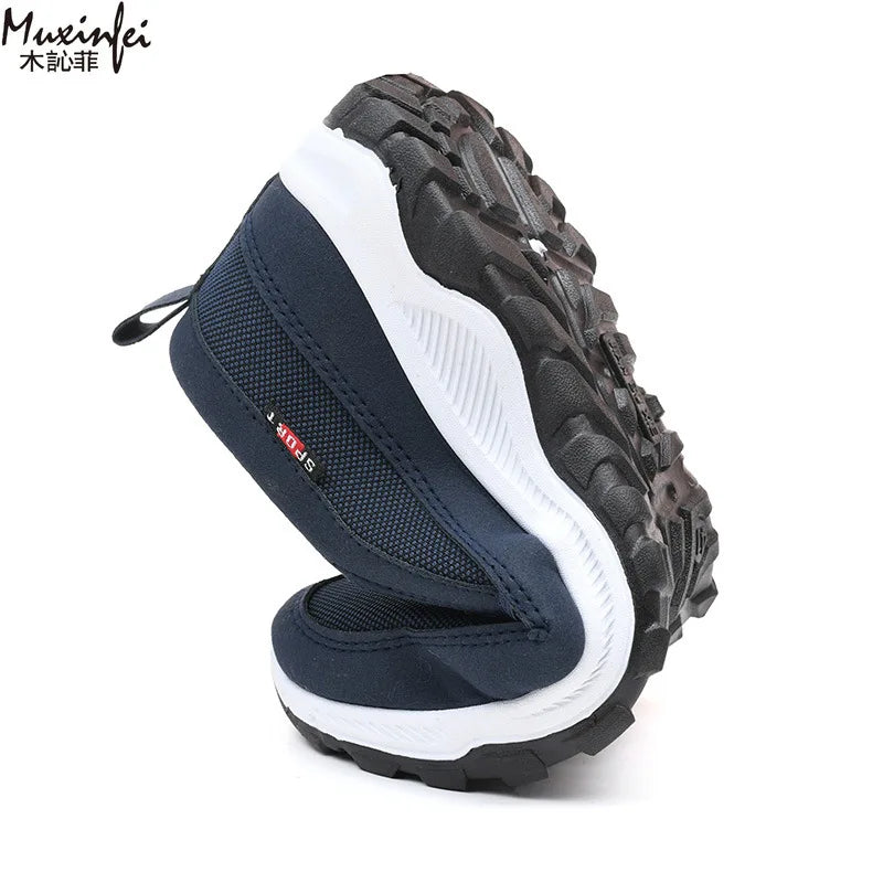 Men Running Hiking Sneakers Breathable Orthopedic Travel Plimsolls Slip On Comfortable for Outdoor Activity Hiking Walking - Sun Studio