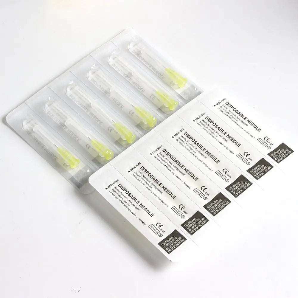 100pcs/box 30G 4mm 13mm Disposable Needle Small Painless Tattoo Needle Injection Needle surgical tool - Sun Studio