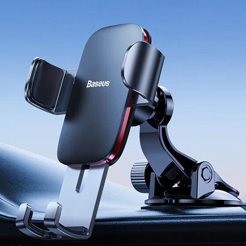 Baseus Car Phone Holder Mobile Metal Gravity Phone Holder for Car Air Vent / CD Slot Mount Phone Holder Stand for iPhone Samsung - Sun Studio