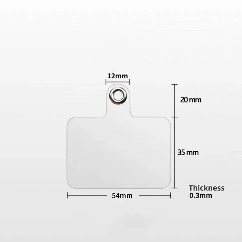 1/3/5/10Pcs Mobile Phone Anti-lost Lanyard Card Gasket Universal Transparent Clip Detachable Phone Hanging Cord Strap Tether Pad - Sun Studio