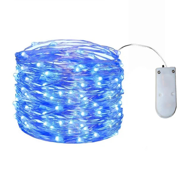 1-20M Led String Lights Copper Wire Starry Fairy Lights Battery Operated Lights for Bedroom Christmas Parties Wedding Decoration - Sun Studio