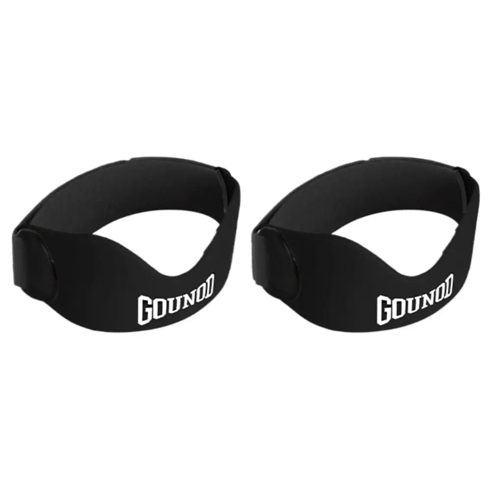 1pair Patellar Tendon Knee Strap Adjustable Silicone Compression Brace Shock Absorption For Basketball Running Pain Relief - Sun Studio
