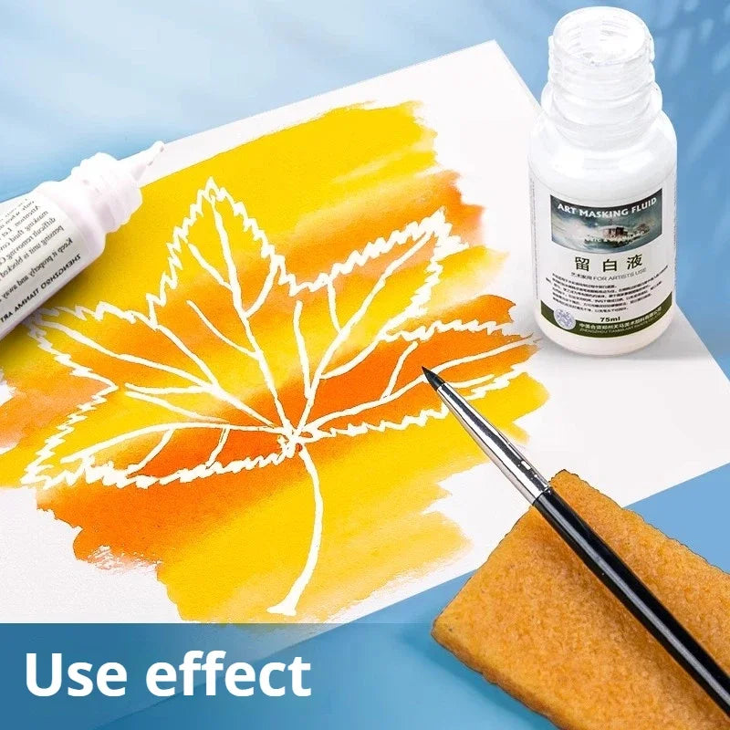 Watercolor Art Masking Fluid 18ml/30ml/75ml Watercolor Media Masking Marker Pen For Watercolor Gouache Painting Art Supplies - Sun Studio