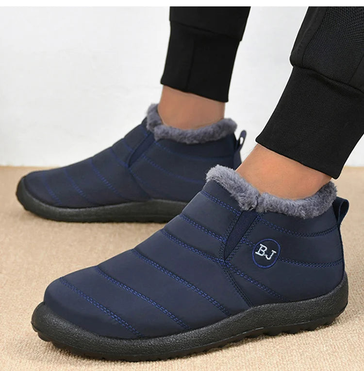 Warm Men's Boots Snow Plus Size Winter Boots For Men Fur Shoes For Men Unisex Ankle Boots Waterproof Work Shoes Footwear - Sun Studio