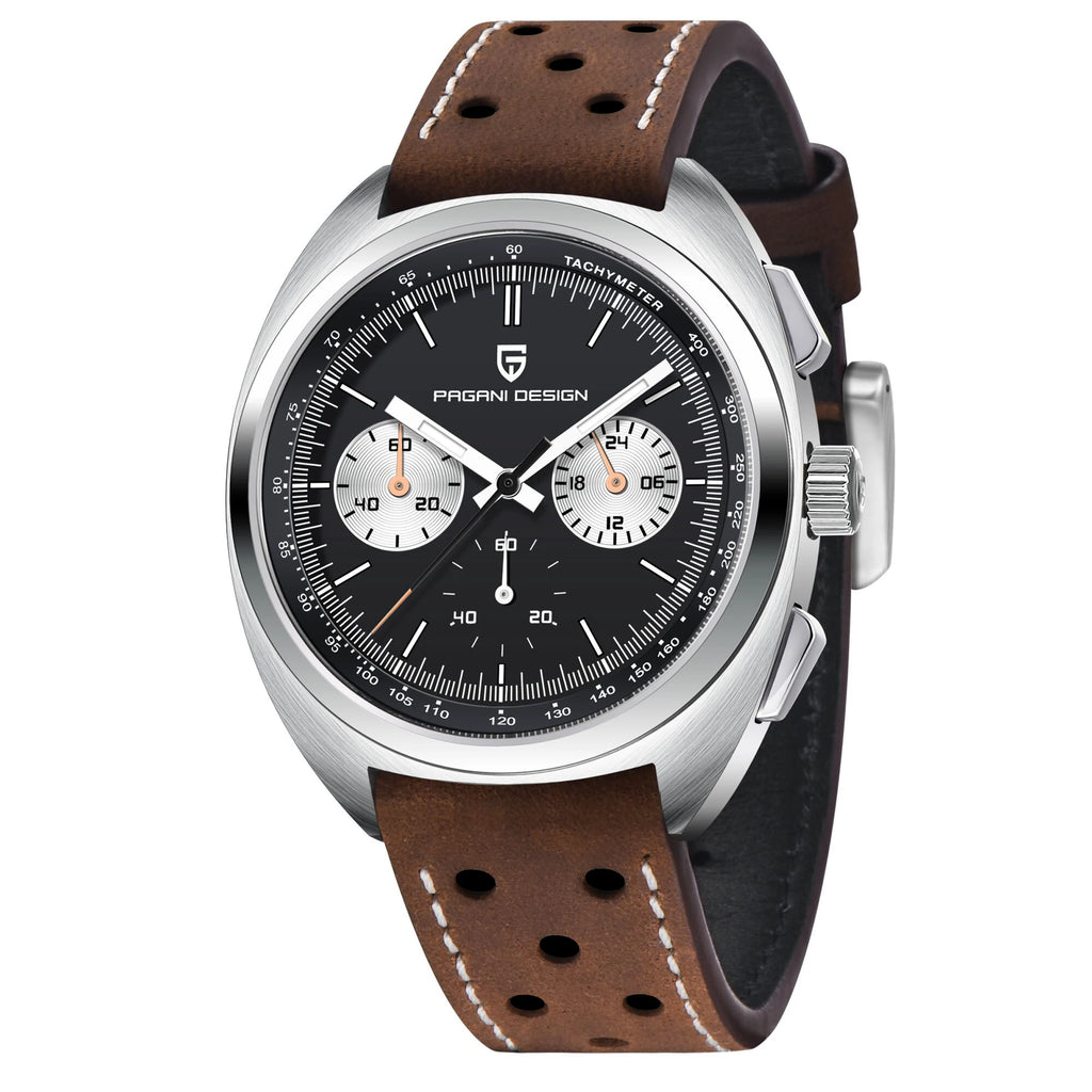 PAGANI DESIGN 2024 New Turtle Back Case Sport Chronograph Luxury Retro Quartz Watches For Men AR Sapphire glass Wrist watch Men - Sun Studio
