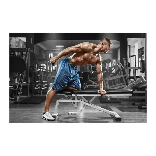 Fitness Motivation Canvas Art  Sexy Bodybuilding Girl Poster Gym Weightlifting Wall Decor for Living Room Bedroom Home Gym Fitne - Sun Studio