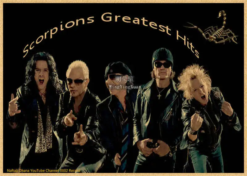 Scorpions Band Poster Wall Art  Posters Decoration Art Poster Personalized Gift Modern Family bedroom Painting - Sun Studio