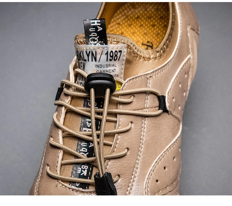 Leather Casual Sneakers for Men Driving Shoes 2024 New Fashion In Waterproof Men Doug Luxury Dress Loafers Shoes Footwear ﻿ - Sun Studio