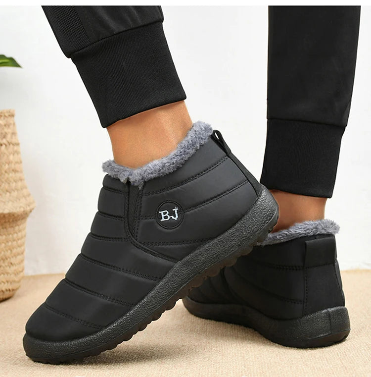 Warm Men's Boots Snow Plus Size Winter Boots For Men Fur Shoes For Men Unisex Ankle Boots Waterproof Work Shoes Footwear - Sun Studio