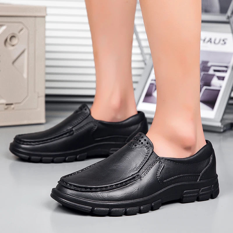 Jumpmore Men's Slip-on Driving Shoes Non-slip Chef's Shoes Size 39-48 - Sun Studio