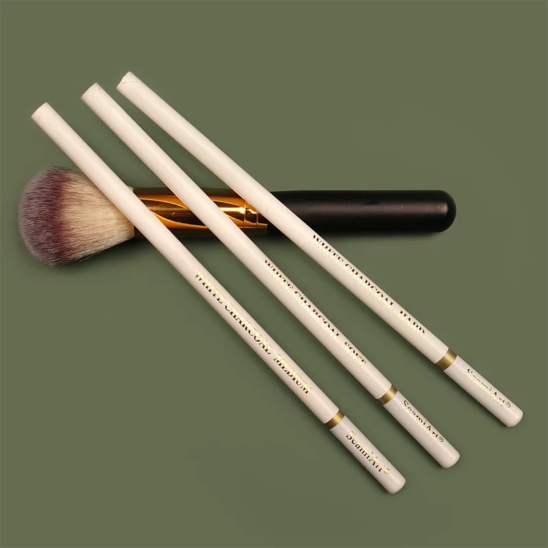 {YY30} 3 Pcs White Sketch Charcoal Pencils For Sketching Painting Drawing - Sun Studio