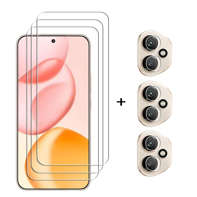6in1 Glass For Honor 400 Tempered Glass Honor 400  Screen Glass Screen Protector HD Protective Phone Lens Film For Honor 400 - Sun Studio