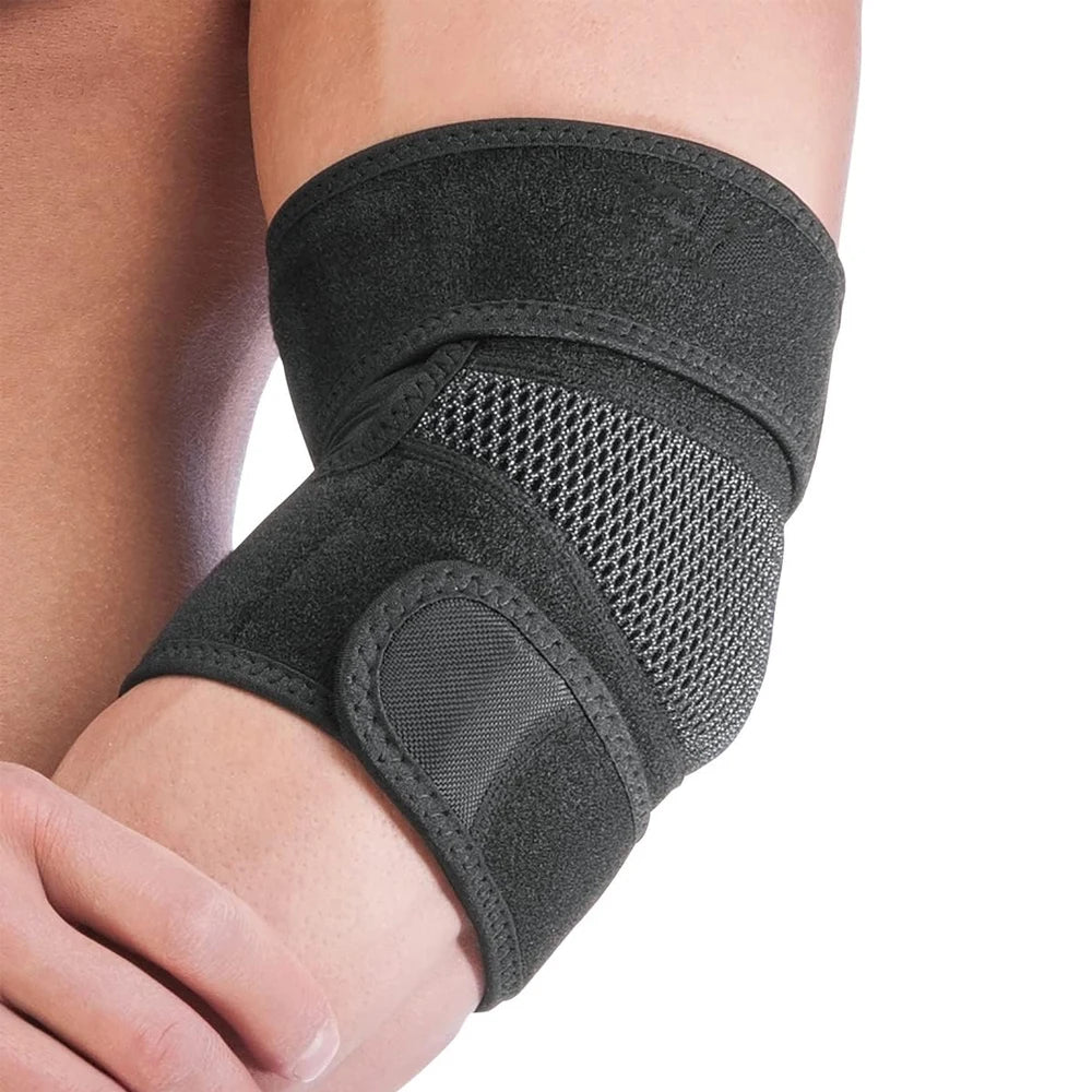 1 PC Sports Medicine Adjustable Elbow Support for Tennis & Golfer's Elbow, Support and Relive Strain for Men & Women,One Size - Sun Studio