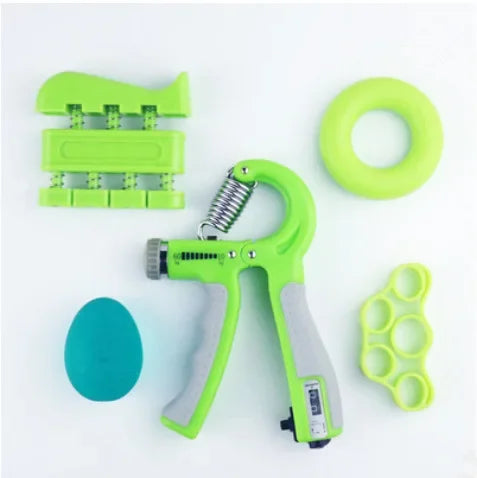 Gym Fitness Adjustable Count Hand Grip Set Finger Forearm Strength Muscle Recovery  Gripper Exerciser Trainer Ball Decompression - Sun Studio