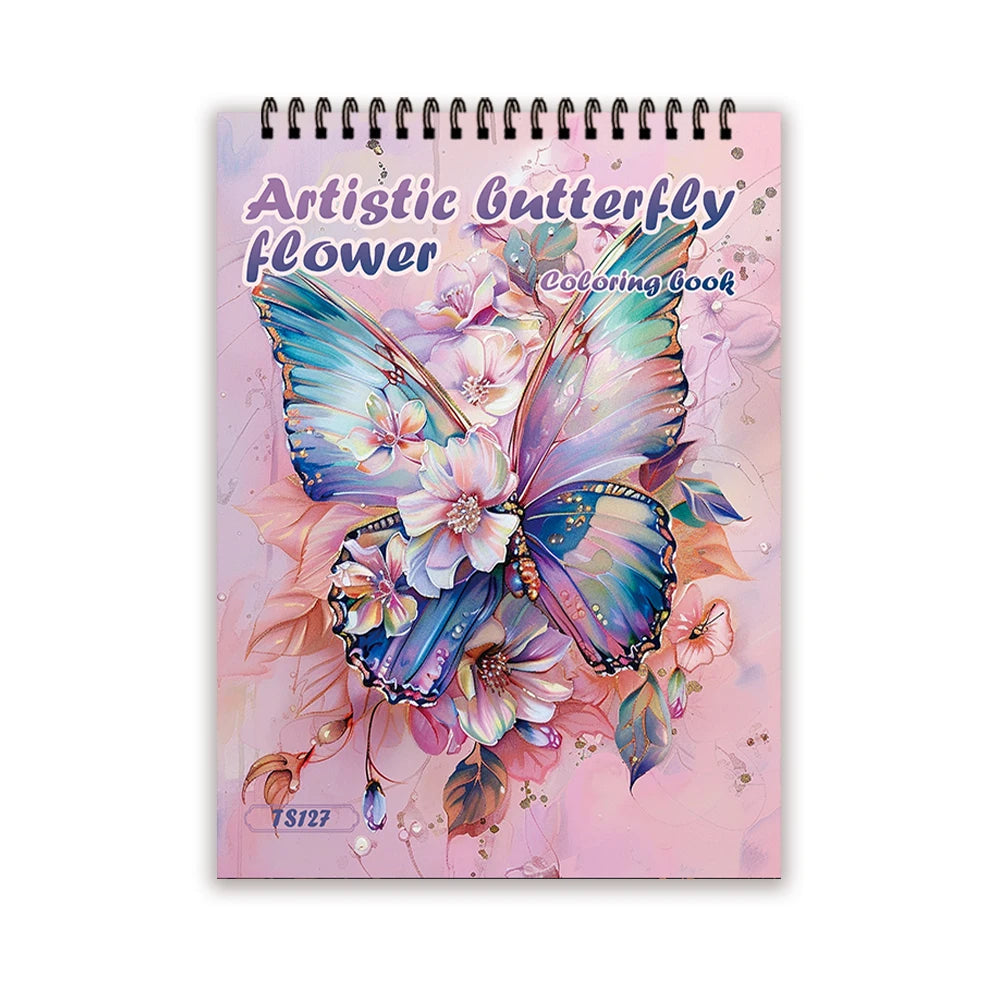 30 Sheets Stress Relief Coloring Book, 11.2x 8.3in,100gsm Thick Paper, Spiral Bound, Halloween Gift, Christmas Gift Option