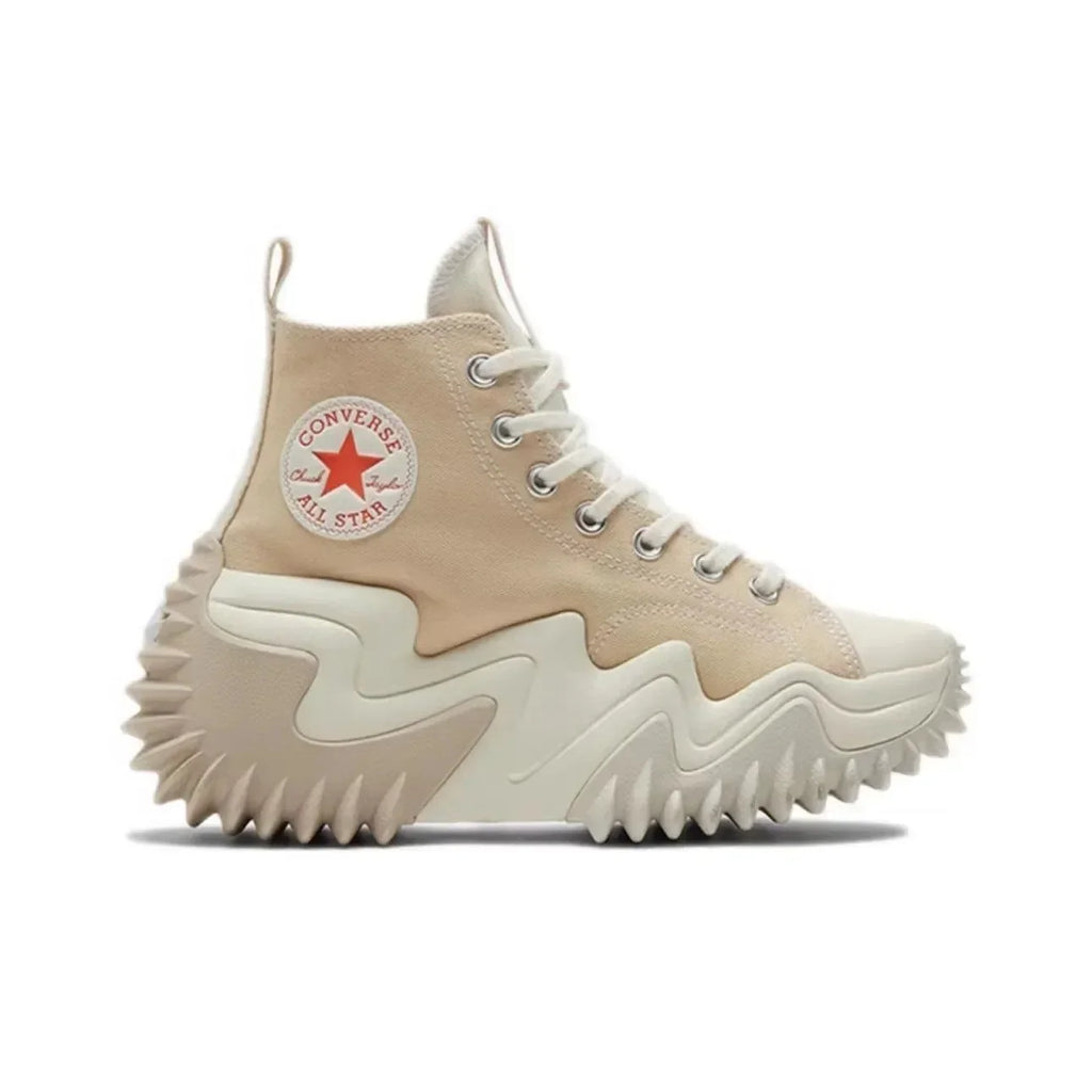 Converse Run Star Motion Future Radio Wave Thick-soled Height-enhancing Platform Shoes for Men and Women High-top Canvas Shoes - Sun Studio