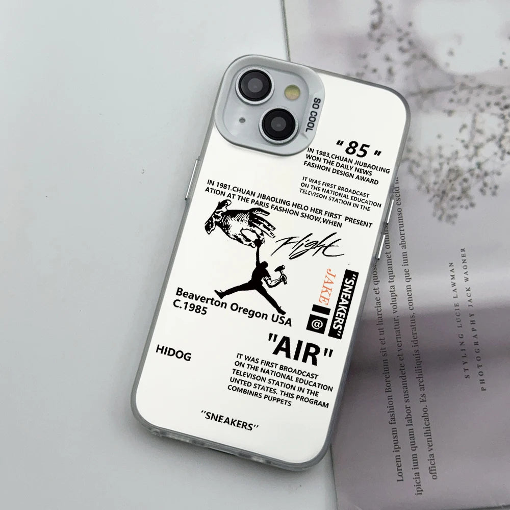 Tide ARI 85 Street sneakers White Phone Case For iPhone 11 12 13 14 15 Pro Max16 Plus Shockproof Hard Back Cover Fundas Capa off - Sun Studio