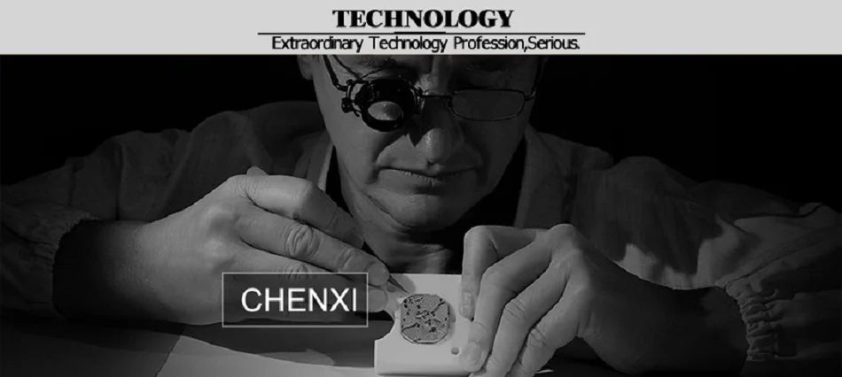 CHENXI Top Brand Luxury Watches for Mens Creative Fashion Luminous Dial with Chronograph Clock Male Casual Wristwatches - Sun Studio