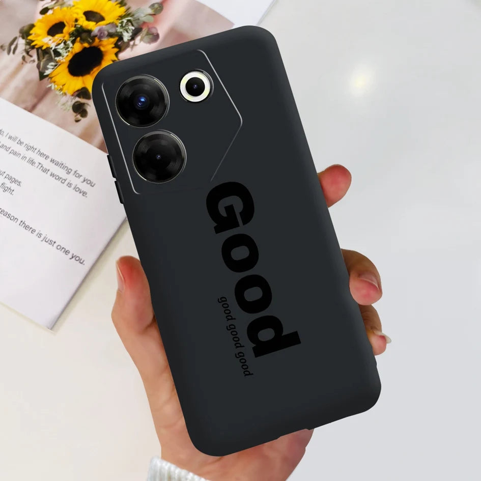 For Tecno Camon 20 Pro 5G Case 2023 Cute Love Heart Football Slim Cover Soft Silicone Funda For Tecno Camon20 Pro 5G CK8n Bumper