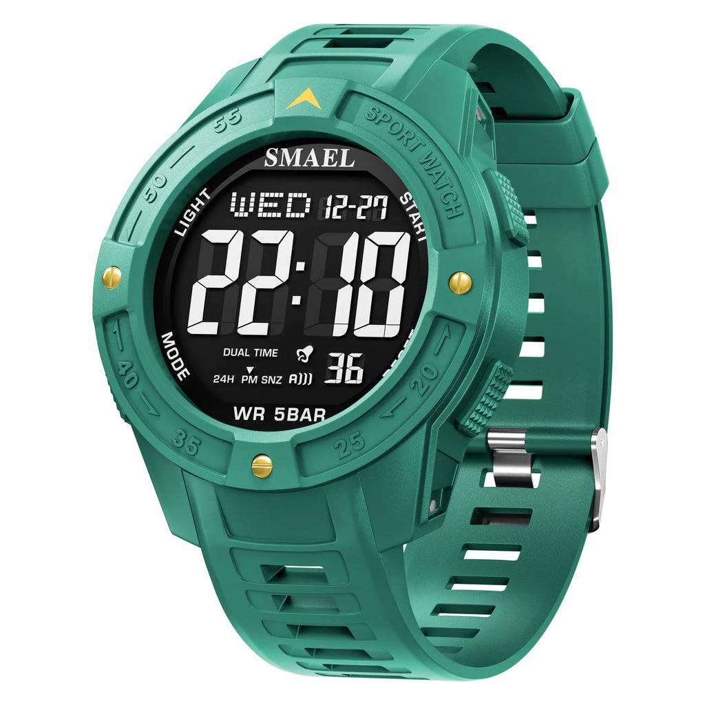 SMAEL New Men's Luxury Sports Watch Waterproof Man Watches Multifuction Man LED Digital Military Watch Alarm Clock Wristwatch - Sun Studio