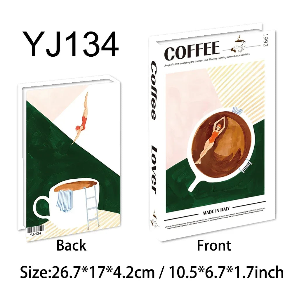 Colorful Travel Series Fake Books For Home Decor Coffee Table Ornaments Fashion Decoration Books for Living Room Amalfi Italy