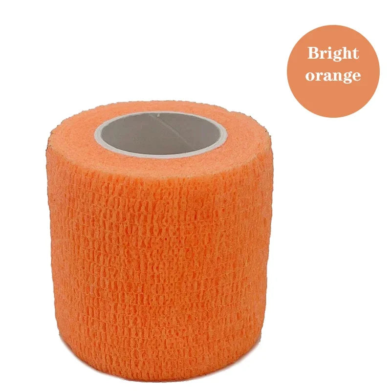 1/6pcs 5cmx4.8m Disposable Tattoo Bandage Sport Wrap Tape Self Adhesive Elastic Bandage Colors Tape Tattoo Accessories