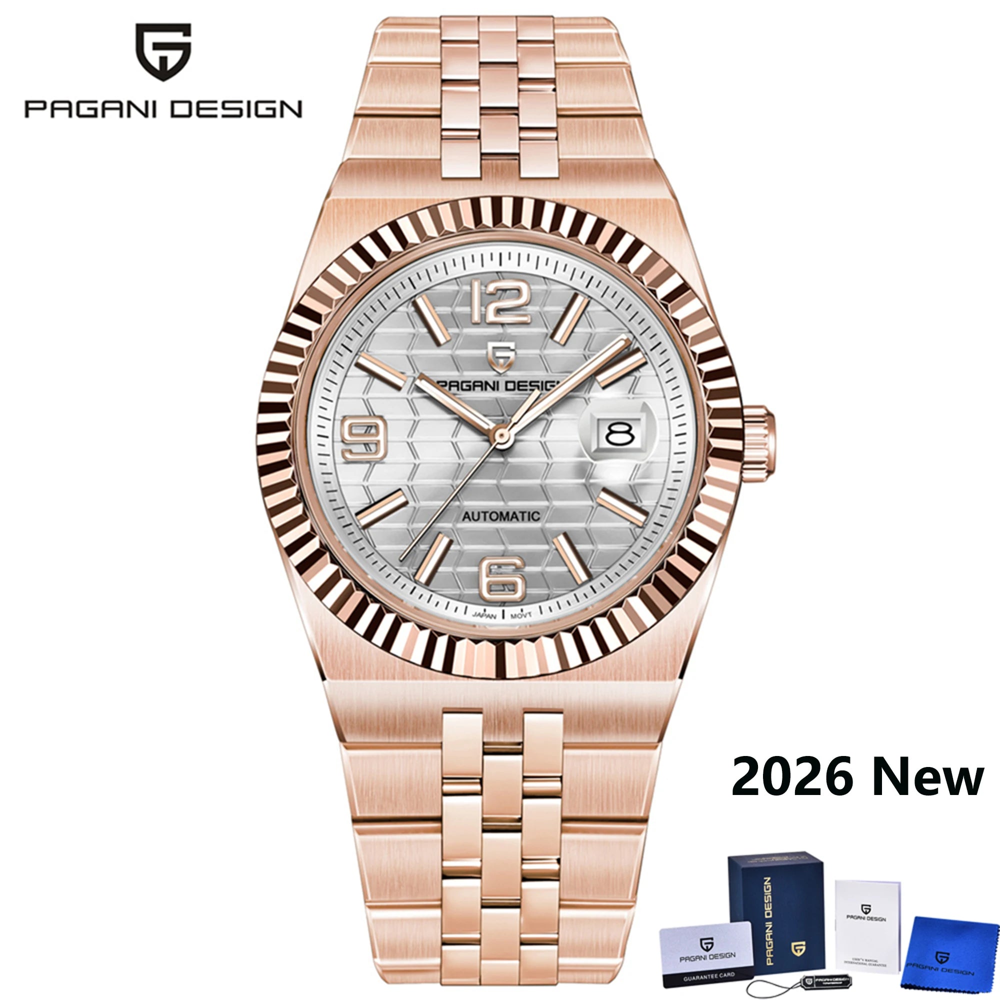 2026 New PAGANI DESIGN 3D Rhombus Dial Luxury Automatic Watch For Men Fashion Business Mechanical Wrist watches Sapphire crystal - Sun Studio