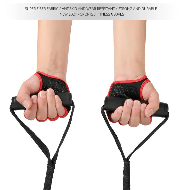 Gym Gloves for Men Women Fitness Weight Lifting Wristband Gloves Body Building Training Sports Exercise Cycling Glove Shockproof - Sun Studio
