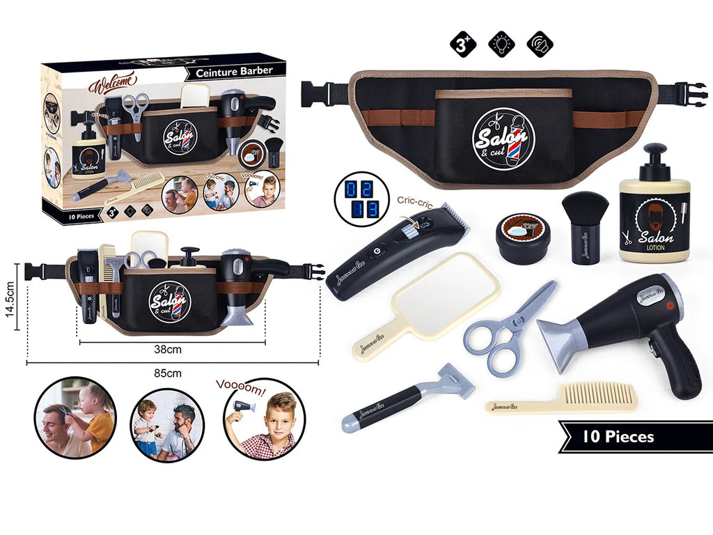 Kids Hair Styling Toys Pretend Hair Salon Shaving Set Fashion Makeup Set Toy For Birthday Party Dress up Game Gift - Sun Studio