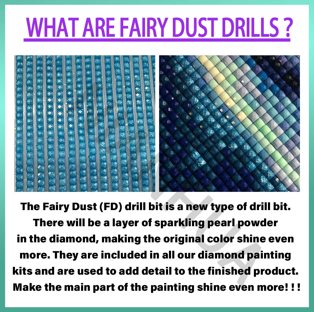 Fairy Dust AB Cartoon Grandpa and Grandma 5D DIY Diamond Painting Cross Stitch Art Mosaic Full Embroidery Home Decor Kids Gift - Sun Studio