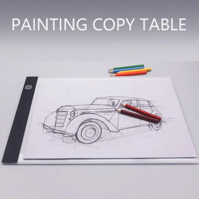 A4/A5 LED copying board, 3-level dimming copy table, drawing puzzle toy, gift, dimmable children's Painting board - Sun Studio