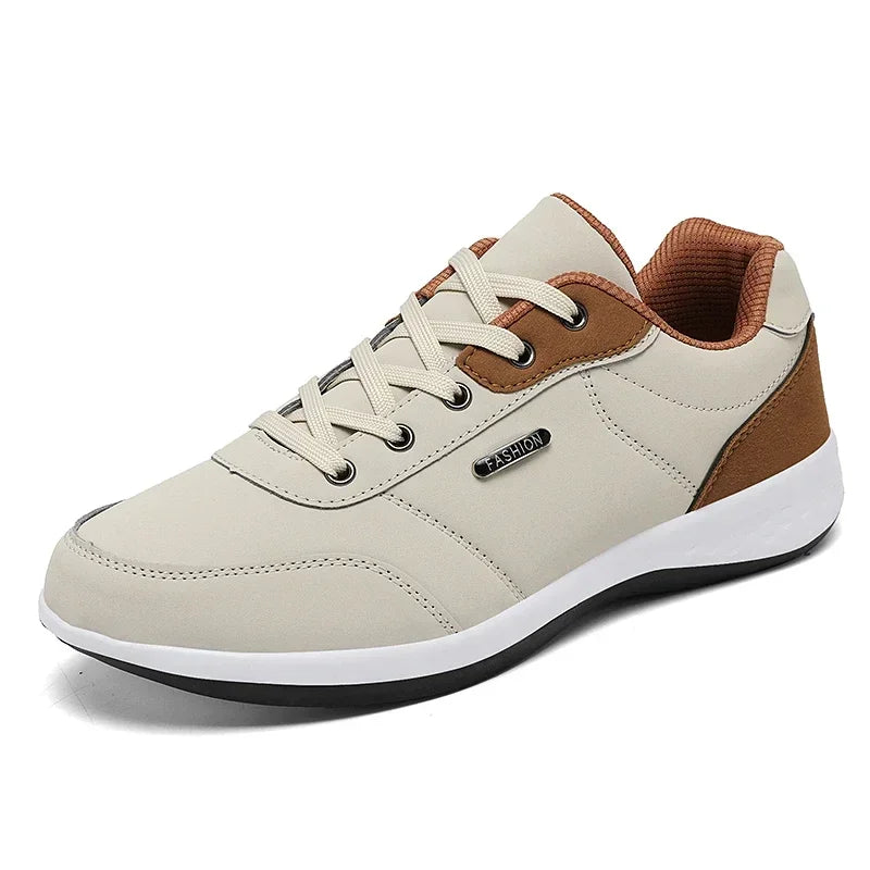Leather Men Shoes Sneakers Trend Casual Shoe Comfortable Breathable Leisure Male Sneakers Non-slip Footwear Men Sports Shoes - Sun Studio