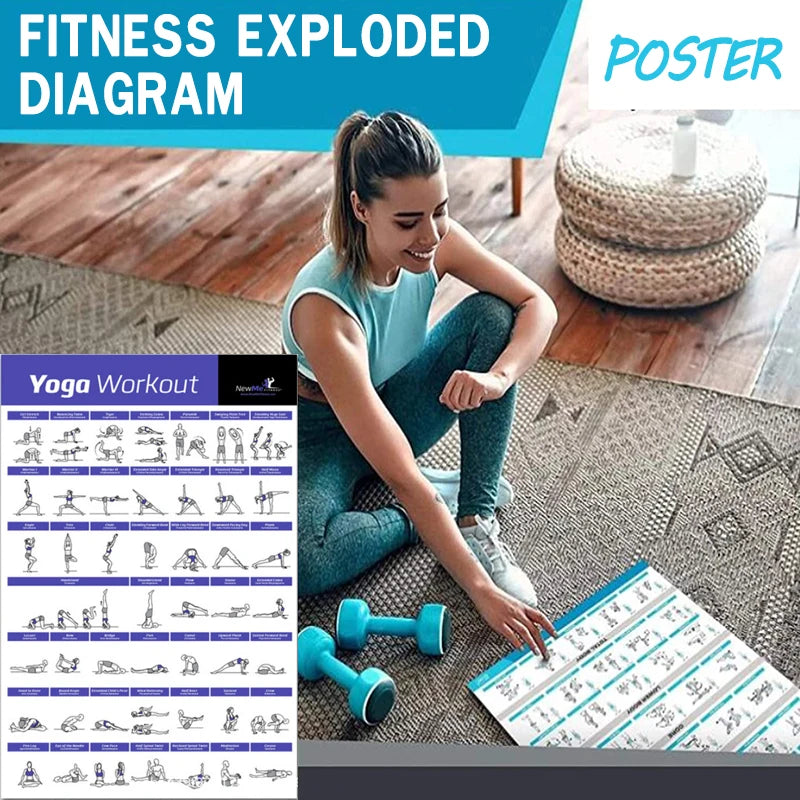 Gym Posters for Home Gym Decor Workout Poster Fitness Training Murals Exercise Equipment Barbells Strength Training Yoga Poster - Sun Studio