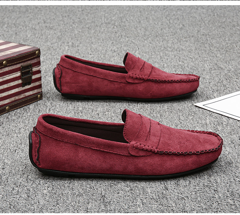 Trend Suede Men Casual Shoes Breathable Comfort Slip-on Mens Driving Shoes Fashion Men Lazy Shoes Luxury Brand Loafers Moccasins - Sun Studio