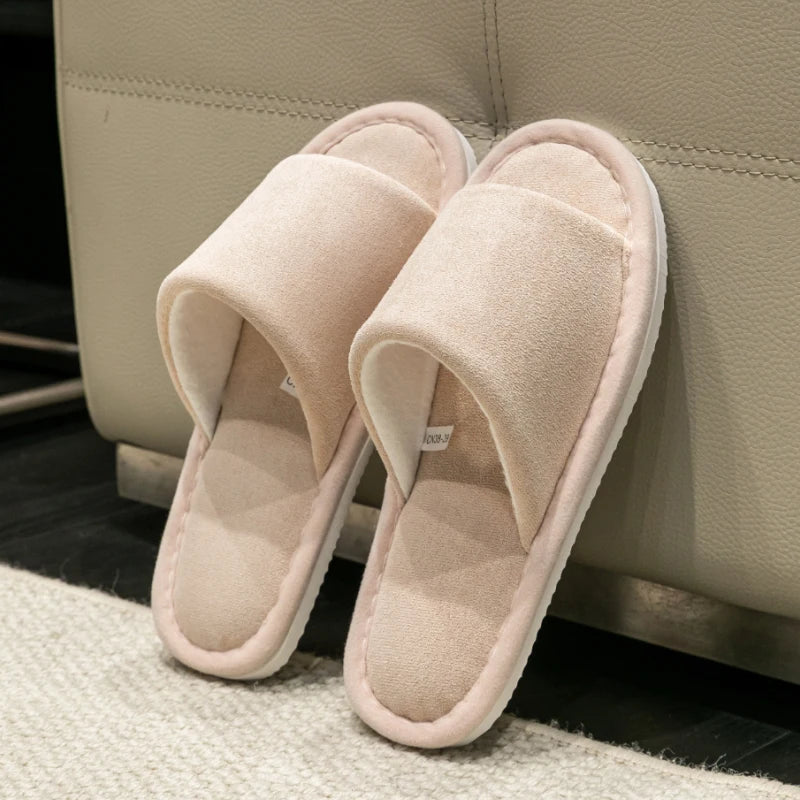 New Men'S Indoor Open Toe  Slippers high quality soft comfortable Home Shoes Indoor Anti-Skid Slippers bedroom No noise - Sun Studio