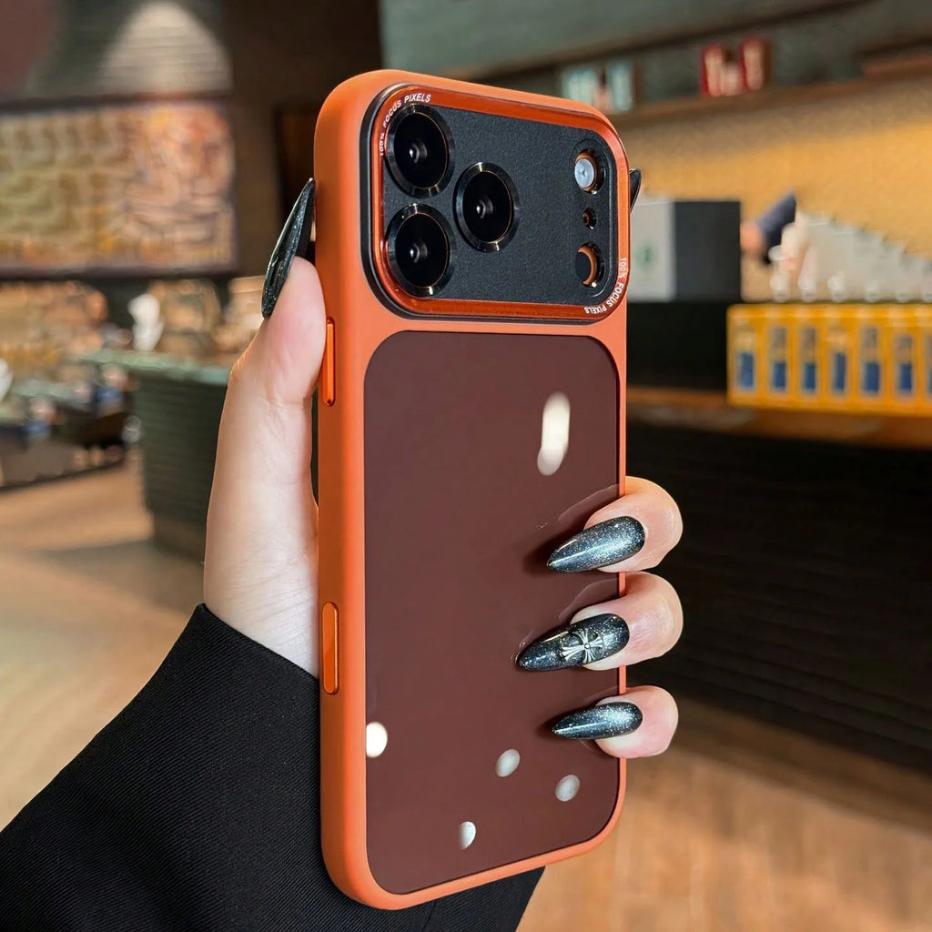 Luxurious and high-quality semi-transparent Leica metal lens frame protective case suitable for iPhone 17 Promax 16 15 14 13 Pro - Sun Studio